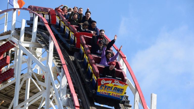 The Cyclone roller coaster in Coney Island will be christened for the season Sunday with an egg cream ceremony.