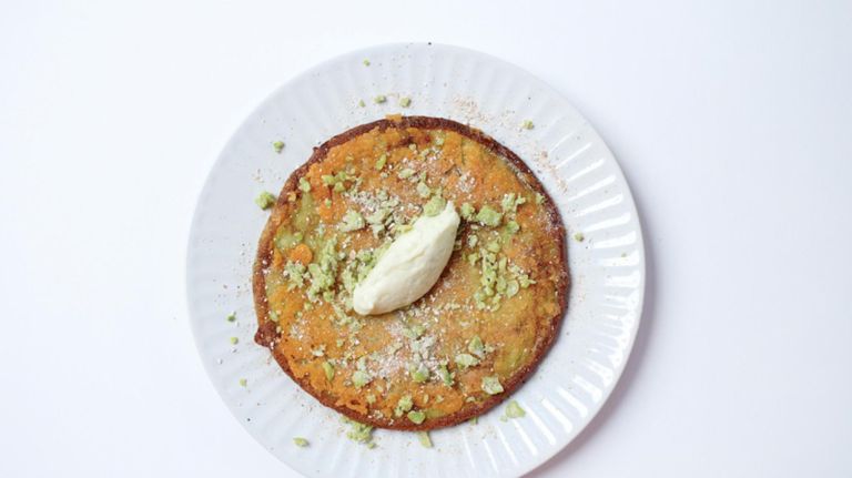Best NYC restaurants to brunch, dine and indulge on Mother's Day 2019 7 Edamame pancakes are just one of the menu items that moms can enjoy on Mother's Day at o:n°, along with small pots of meats and vegetables and desserts.