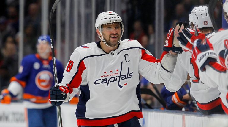 Capitals left wing Alex Ovechkin's