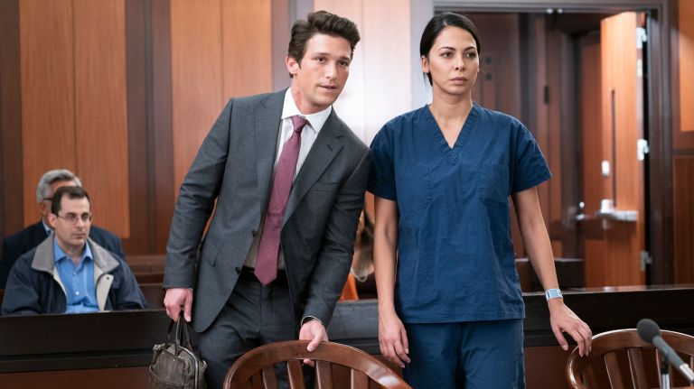 Daren Kagasoff as Gabe Napolitano and&nbsp;Moran Atias as Ava Behzadi in "The Village."&nbsp;