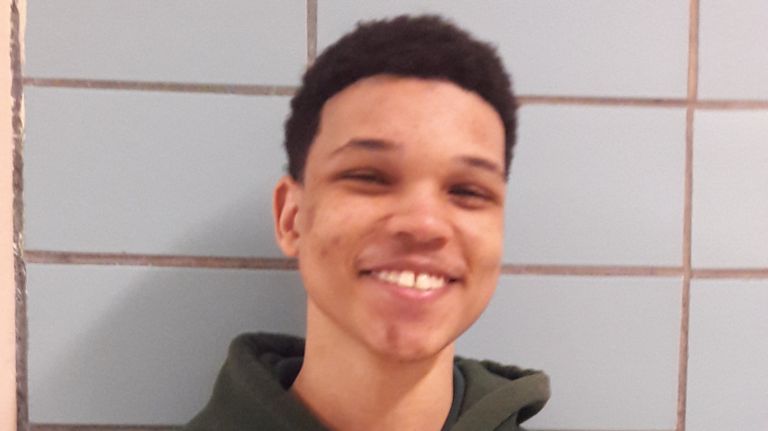 Allen Arias, a student at the Ronald Edmonds Learning Center, MS 113 in Fort Greene, Brooklyn.