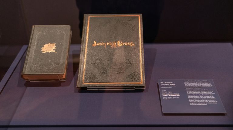 New York Public Library's Walt Whitman exhibit traces the life, influences of the Good Gray Poet 3 First-edition copies of Whitman's masterpiece "Leaves of Grass," published in 1855, are on display.