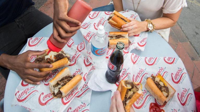 Get your Philly cheesesteak fix at Campo's.