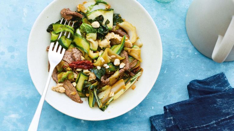Liz Moody wants everyone to be 'Healthier Together' 3 The zucchini noodle pad see ew from "Healthier Together."