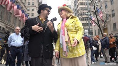 Easter parade and bonnet festival in NYC