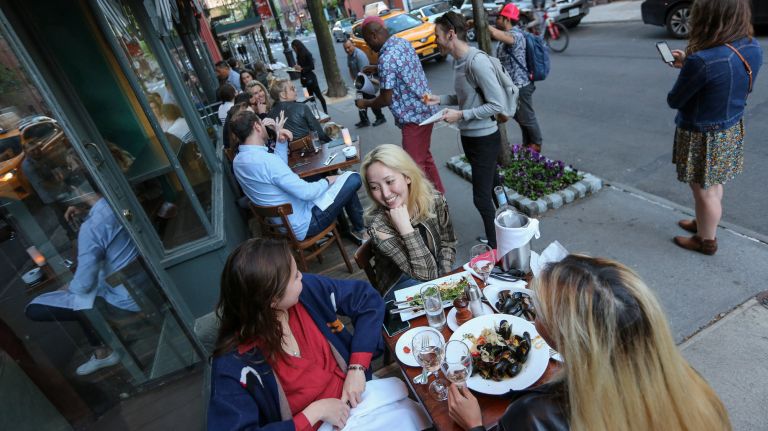 What to do and where to eat in the West Village 2 The West Village comes alive in the spring, so let us help you find out what to do there like dine outdoors at Extra Virgin on West 4th street.