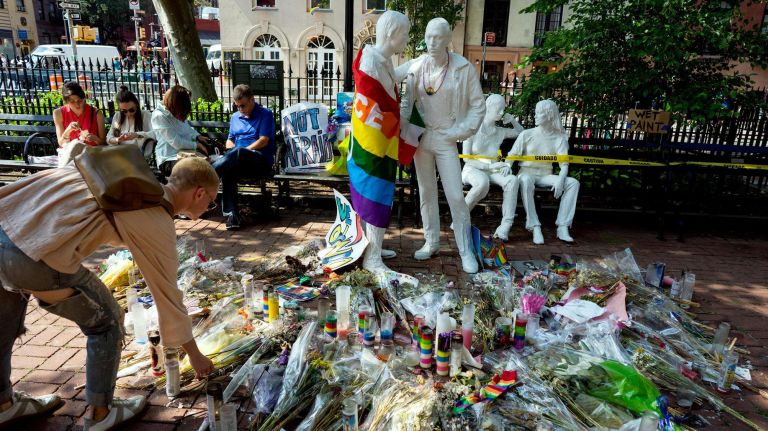 What to do and where to eat in the West Village 7 The Stonewall National Monument protects Christopher Park, a historic community park at the intersection of Christopher Street, West 4th Street and Grove Street directly across from the Stonewall Inn.