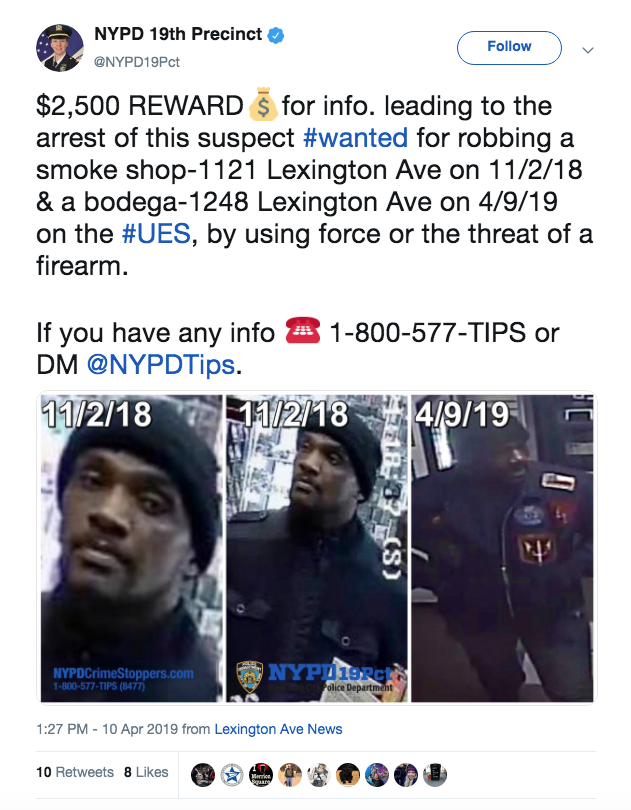 Police Blotter (Manhattan Express), Week of April 18, 2019 1