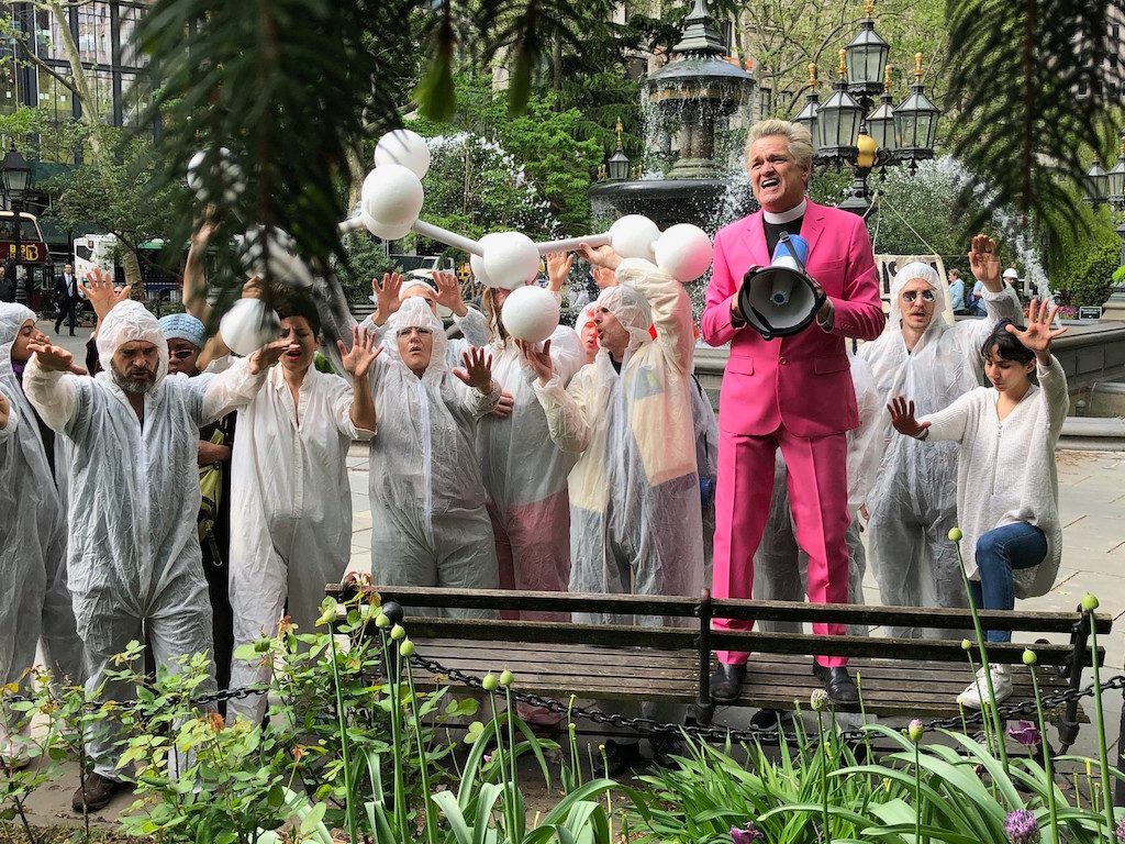 Rev. Billy ratchets up pressure to ban RoundUp 4