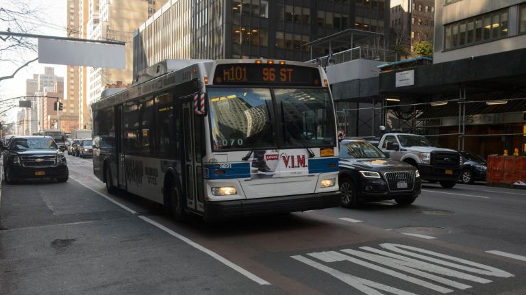 The city would have to install at least 30 miles of bus lanes, separated from traffic, each year under a bill proposed by Council Speaker Corey Johnson.