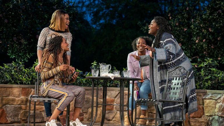 Tiffany Denise Hobbs, Margaret Odette, Olivia Washington, and Danielle Brooks in "Much Ado About Nothing."&nbsp;&nbsp;