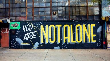 nyc public art – You Are Not Alone/kjb