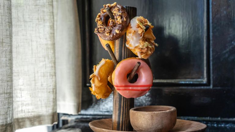 You can always count on going big or going home at The Dutch. One of their special brunch items is The Doughnut Tree, which includes coconut lime, glazed, chocolate brioche and hazelnut doughnuts. 