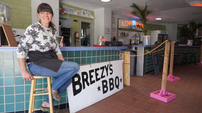 Amy Tichenor, owner of Breezy BBQ, is looking forward to more foot traffic this year.