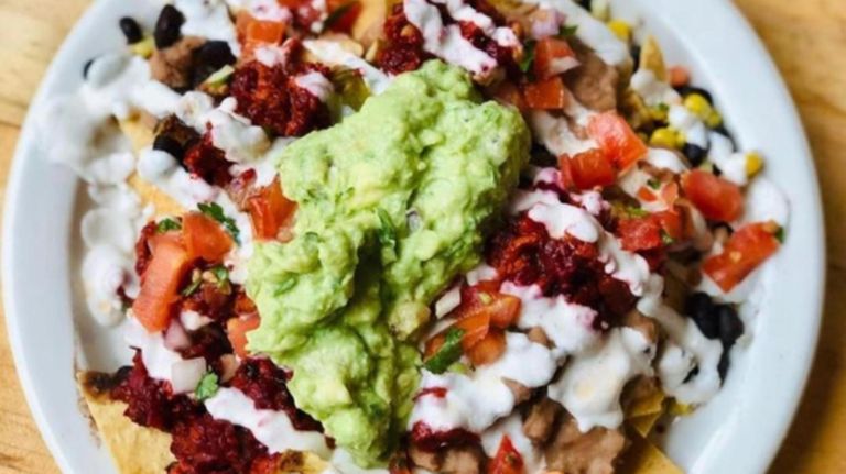 Calexico, which has multiple locations in Manhattan and Brooklyn, uses ground beet with its nachos.