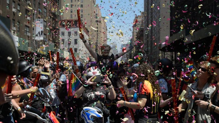 NYC Pride 2019, by the numbers: 4.5 million expected for June celebrations 3 Confetti is fired during the start of NYC Pride March in Manhattan on June 24, 2018.