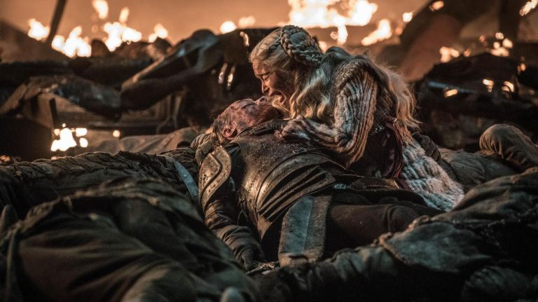 Who died in 'Game of Thrones' season 8? Everyone who's fallen victim to the final season 7 Jorah died in the arms of Daenerys during the Battle at Winterfell.