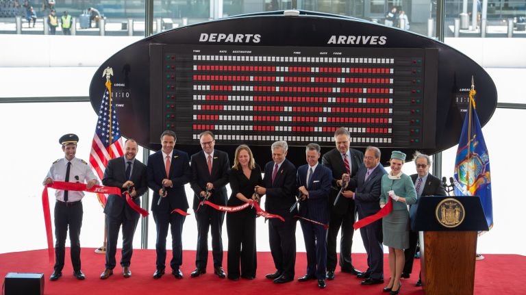 A ribbon cutting on Wednesday officially opened the revamped terminal.