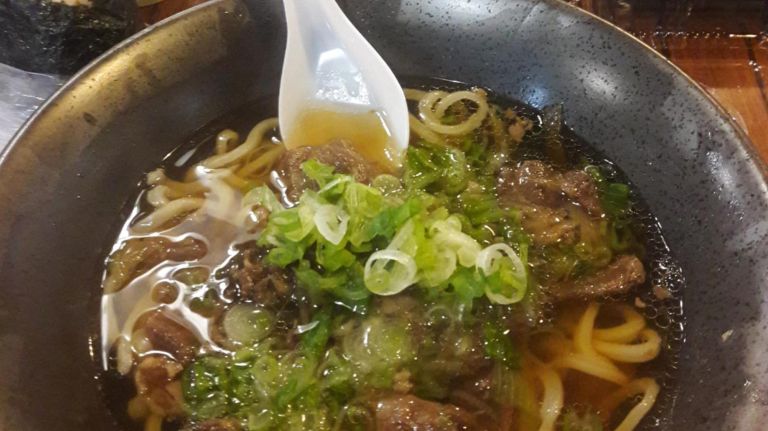 NYC markets update the classic food court with international flavors 9 Japan Village features freshly made noodles in its dishes.