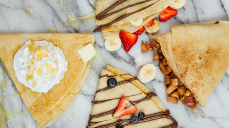 NYC markets update the classic food court with international flavors 5 Try the fresh crêpes in the Café District at Le District on Liberty Street.