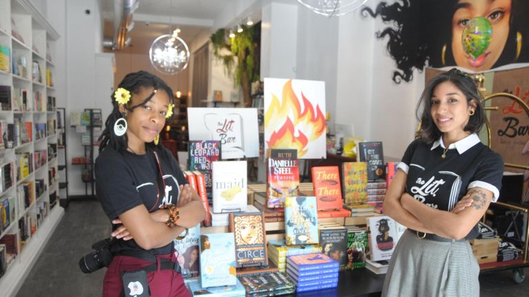 These reads are lit. A table at the front of The Lit. Bar highlights hot, new offerings.&nbsp;