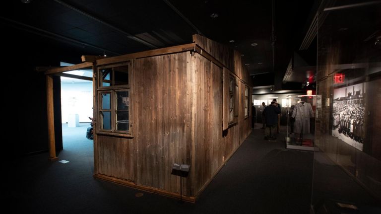 'Auschwitz. Not long ago. Not far away.' brings Holocaust horrors to the present 6 Barracks from the Auschitz-Monowitz satellite camp (1942-1944).