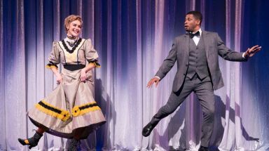 Betsy Wolfe and Chester Gregory star in "High Button Shoes" at City Center.