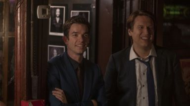 Pete Holmes, at right with comedian John Mulaney, says "Crashing" season 4 would have been Pete's big break. 
