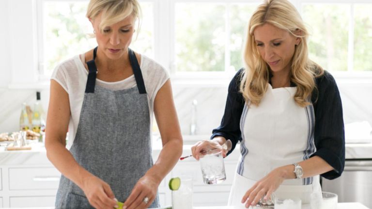 Jill Burns, left, and Kelly Gasink focused on using fresh ingredients in their line of cocktails.&nbsp;