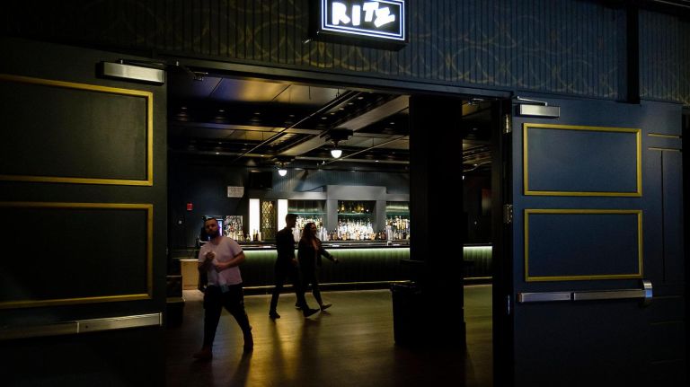 The new Webster hall includes the Ritz Room -- a modern lounge just past the main foyer.