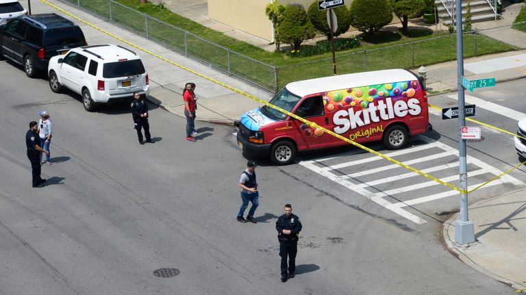 A child was fatally hit by a van in Bath Beach, Brooklyn on Thursday, police said.