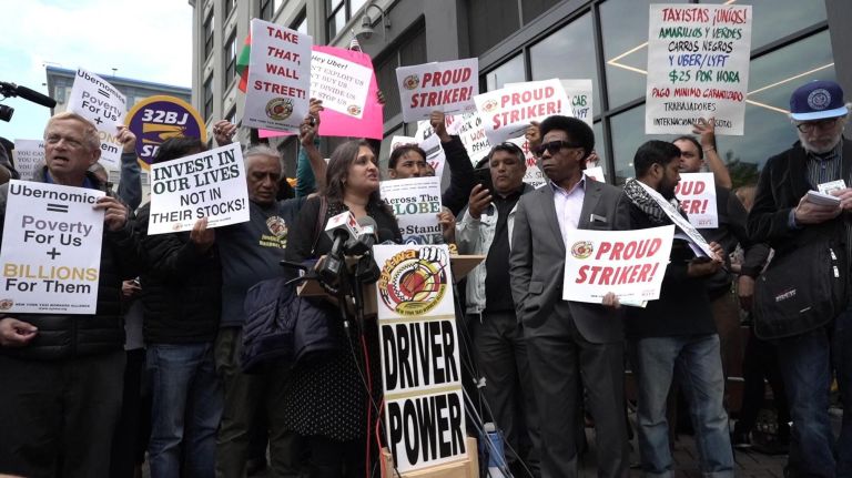 Uber drivers strike for better incentives ahead of company’s expected IPO