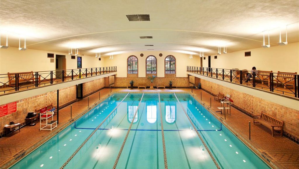 London Terrace: Charming — and that pool! 2 famed London Terrace half-Olympic-size swimming pool