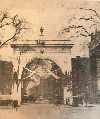 washington arch, original