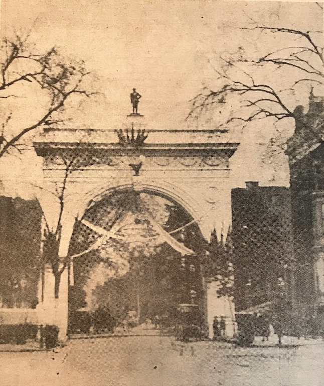 washington arch, original