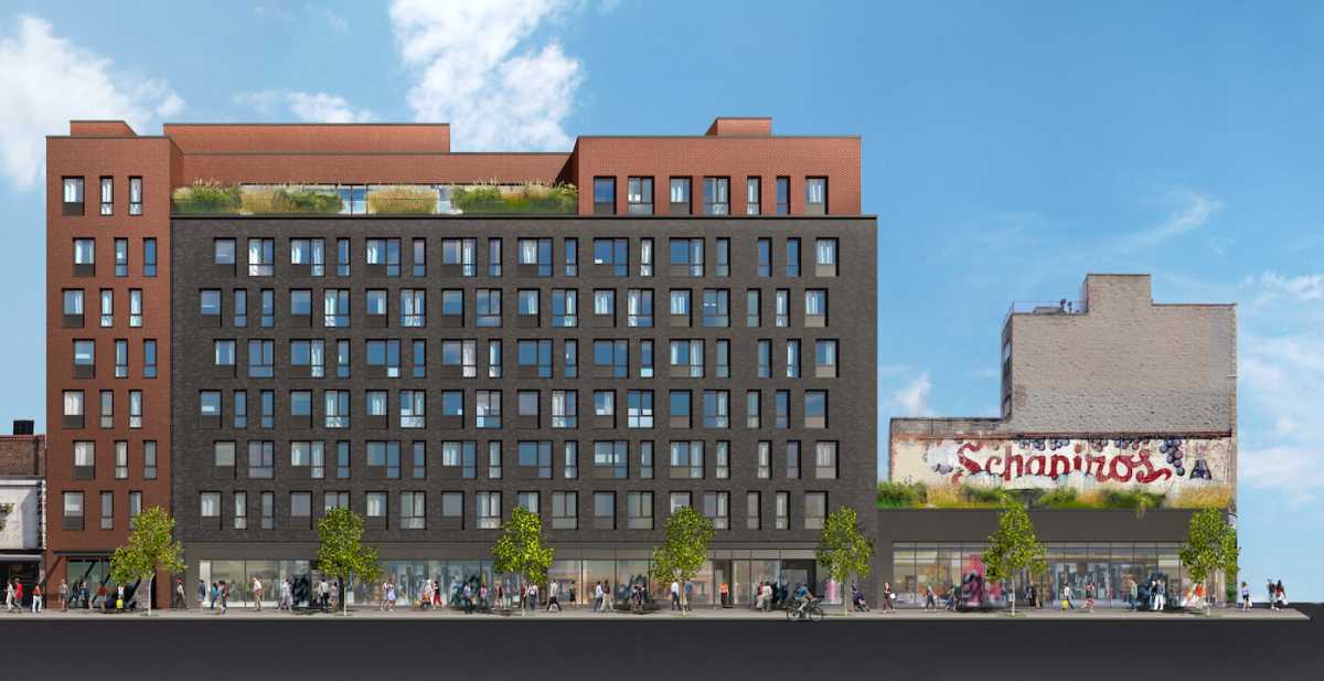 A rendering of 140 Essex Street. (Courtesy Beyer Blinder Belle)