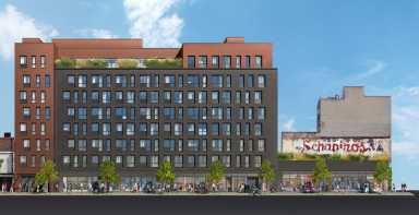 A rendering of 140 Essex Street. (Courtesy Beyer Blinder Belle)