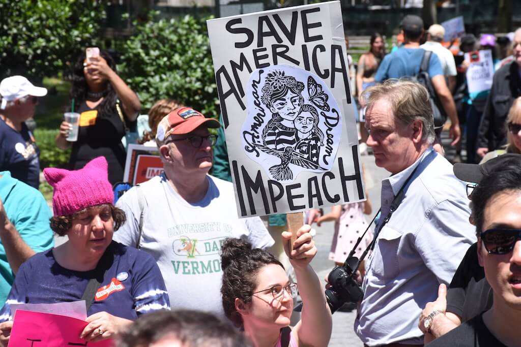 Impeach Trump! hundreds in Foley Sq. cry 2