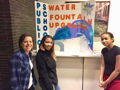 Upgraded School Water Fountains – courtesy Corey Johnson’s office