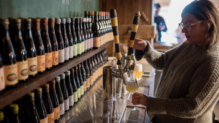 Plan Bee Farm Brewery owners brew with local ingredients, many of which are grown on their own farm.