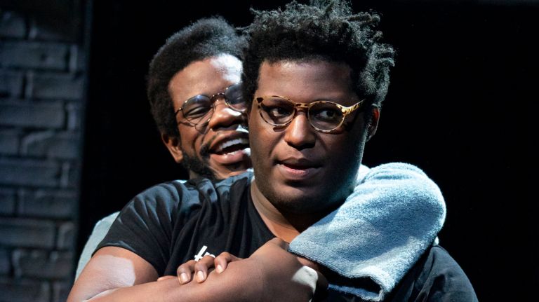 Antwayn Hopper, left, and Larry Owens star in "A Strange Loop."