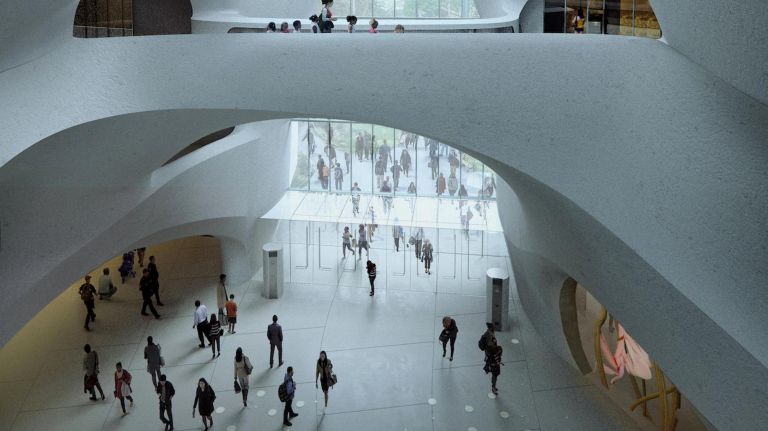 Designed by architect Jeanne Gang of Studio Gang, the Gilder Center features breathtaking architectural forms inspired by natural earth processes.