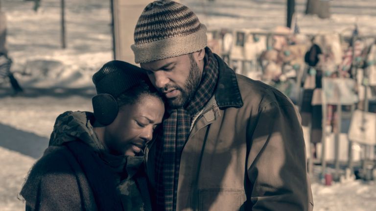 Moira, played by Samira Wiley,&nbsp;and Luke, portrayed by O-T Fagbenle,&nbsp;rebuild their lives&nbsp;together in Canada in "The Handmaid's Tale."&nbsp;
