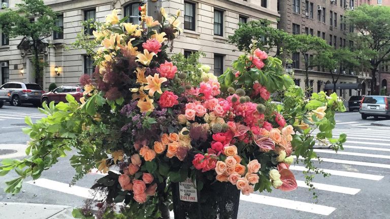 "Our most popular Flower Flashes are in&nbsp;New York City's iconic litter bins," Lewis Miller says.