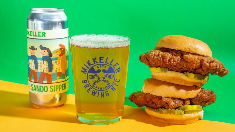 Sando Sipper, an American pale lager, is crafted to pair with&nbsp;David Chang's signature spicy fried chicken sandwich.