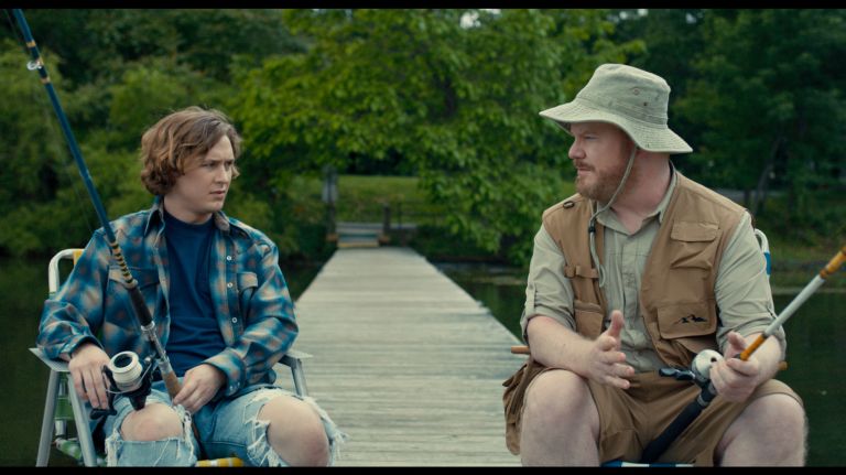 Logan Miller as Phillip and Jim Gaffigan as Frank in "Being Frank."