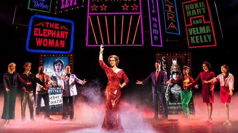 Santino Fontana and company in "Tootsie."&nbsp;