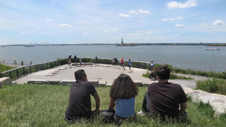Get the perfect and unique view of The Statue of Liberty from the top of the Hills.