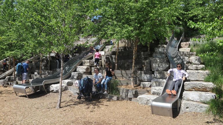 Have some fun and let out your inner child at Slide Hill.