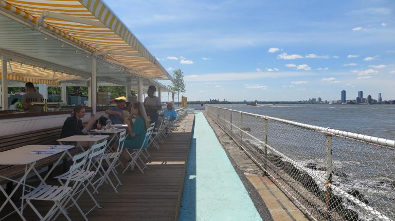 Sit out and eat al fresco at Island Oyster before you head home.